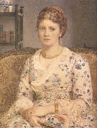 Sir Edward john Poynter,Bart.PRA,RWS Portrait of Mrs j.p.Heselitine (mk46) oil painting reproduction